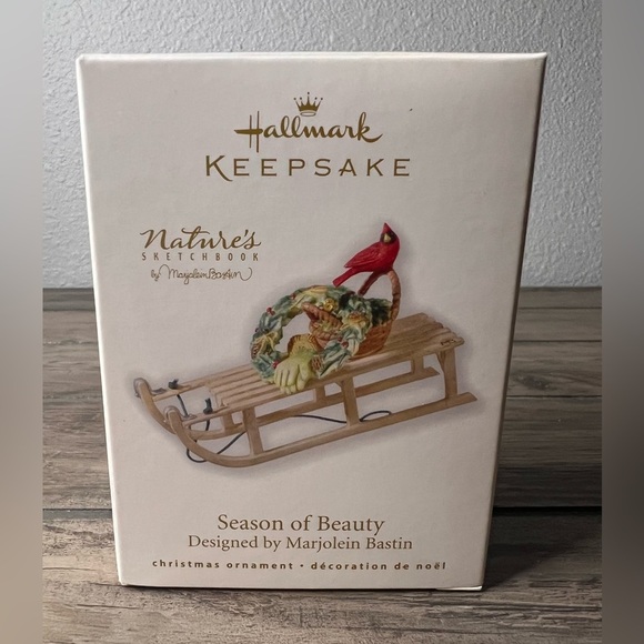 Hallmark NEW 2010 Christmas Ornament “Season of Beauty” by Marjolein Bastin - Picture 1 of 9